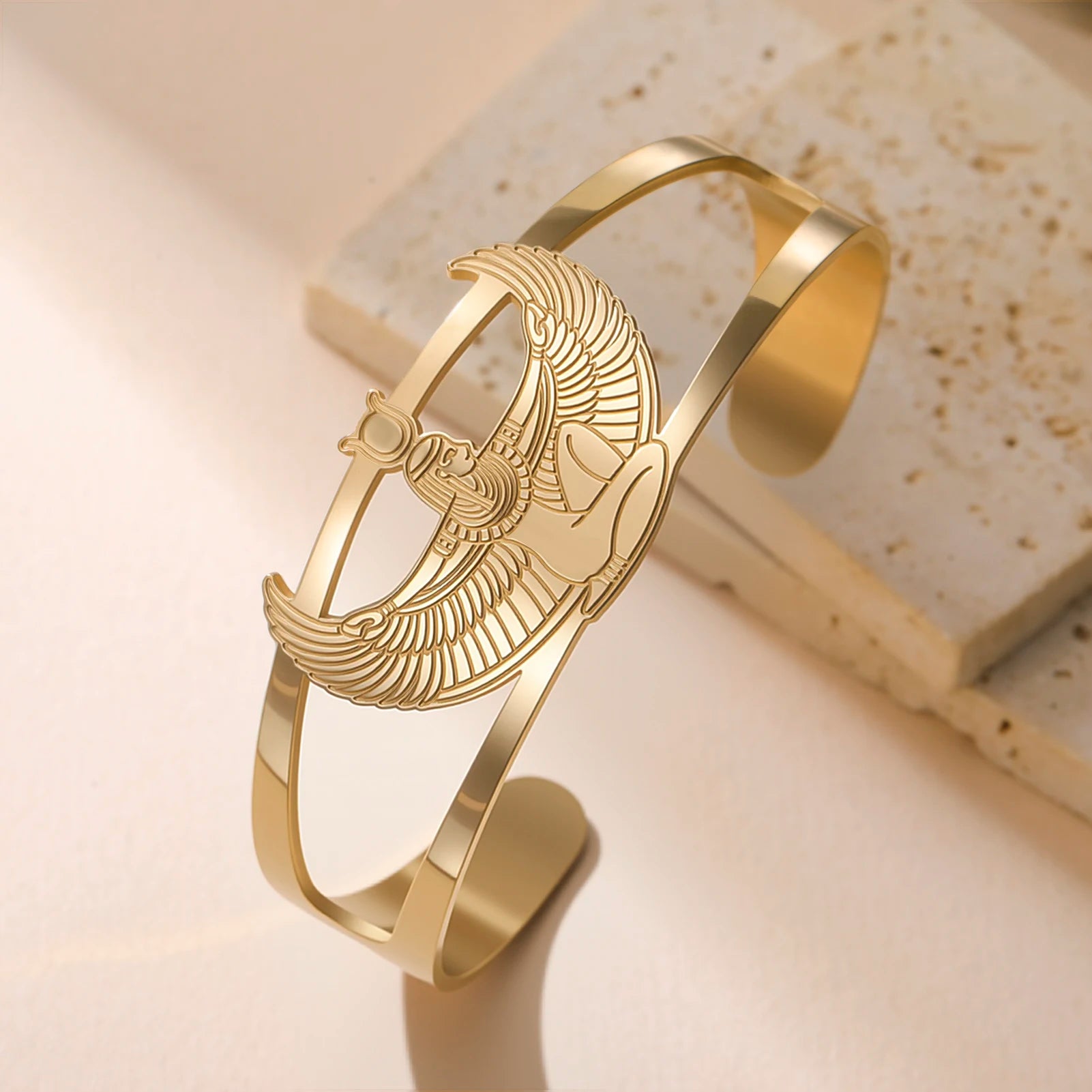 Winged Goddess Isis Cuff